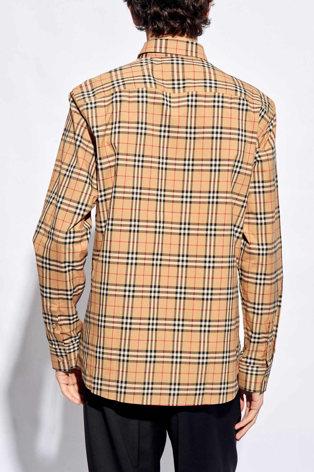 burberry black logo cape - SchaferandweinerShops Italy